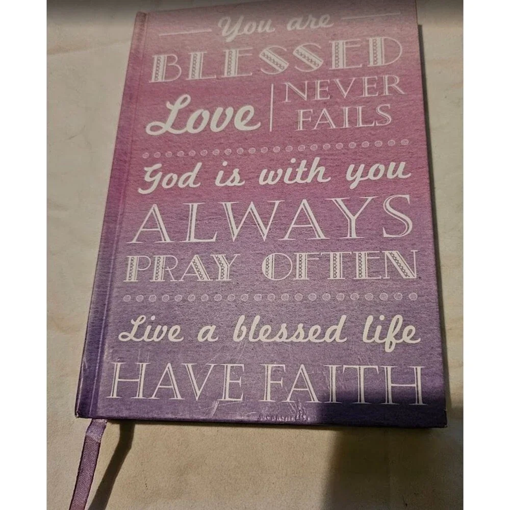 This Christian Art Gifts journal Purple lined Hardcover Ombre